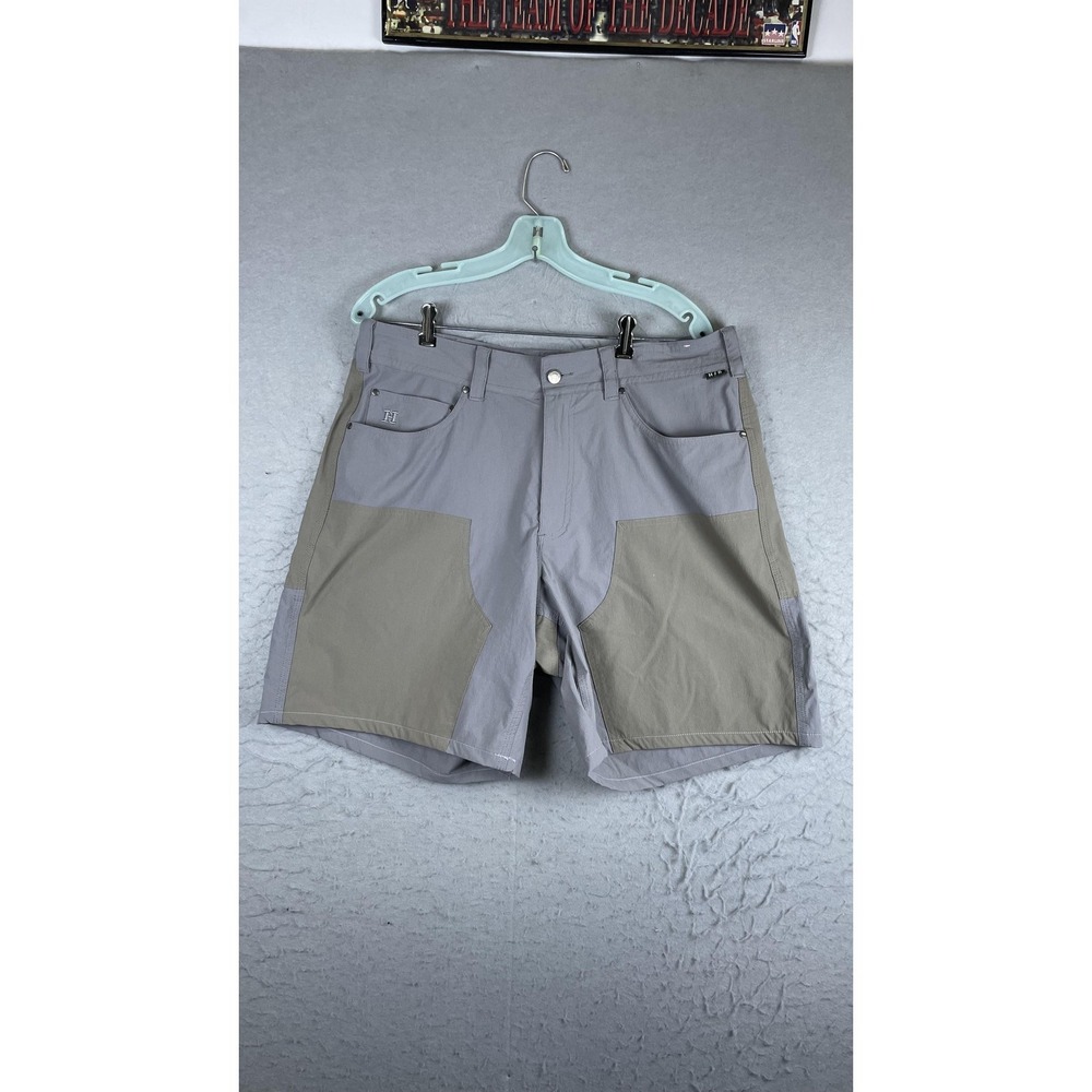 Howler Bros Shorts Mens 36 Gray Cargo Nylon Hiking Outdoor Pockets 9 Inseam
